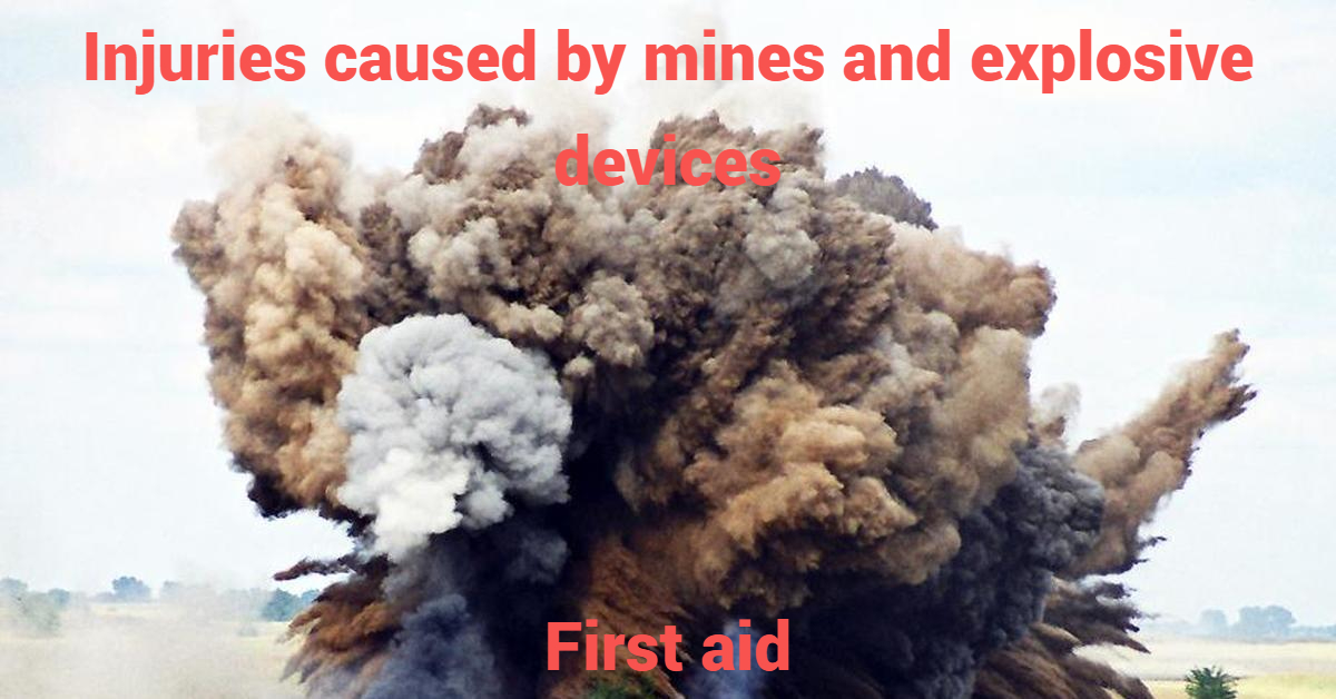 Injuries caused by mines and explosive devices