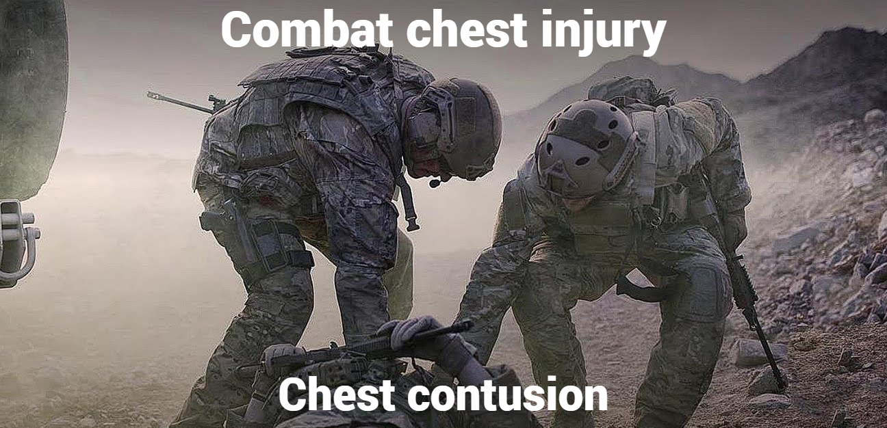 Combat chest injury
