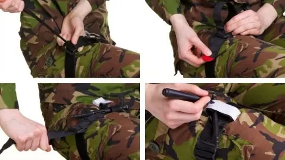 properly applied tourniquet