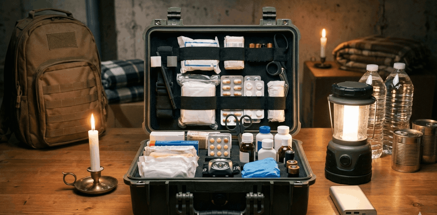 Склад домашньої аптечки на випадок блекауту та тривалого перебування в укритті