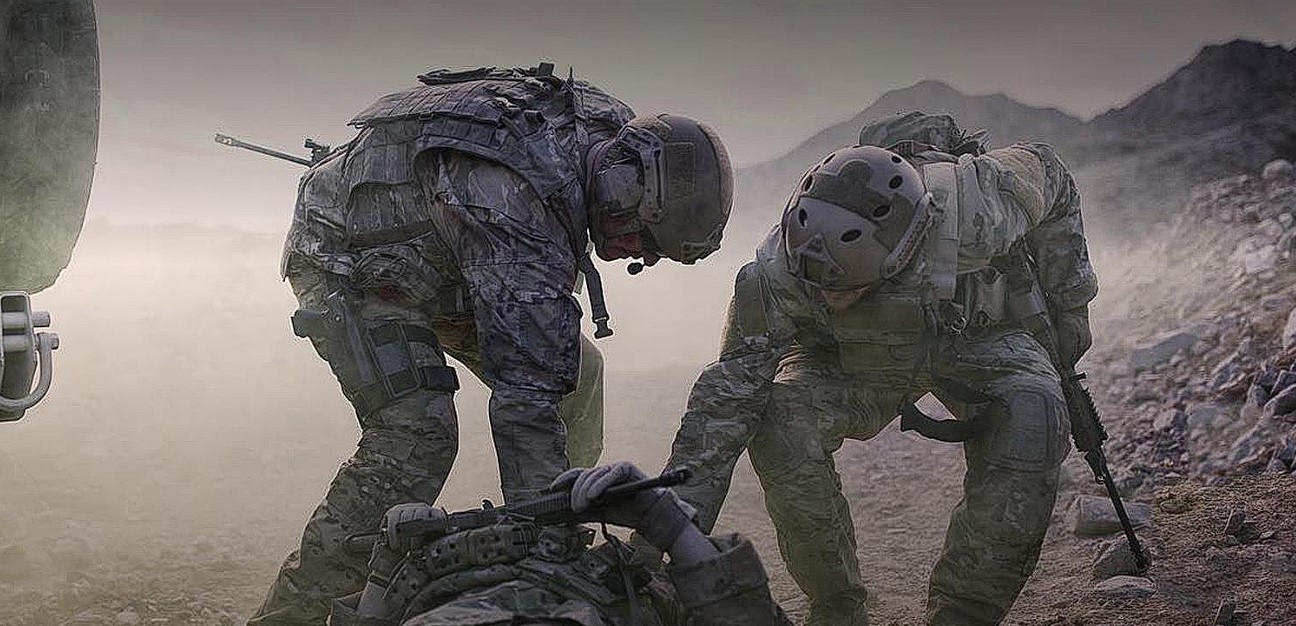 Combat chest injury, chest contusion