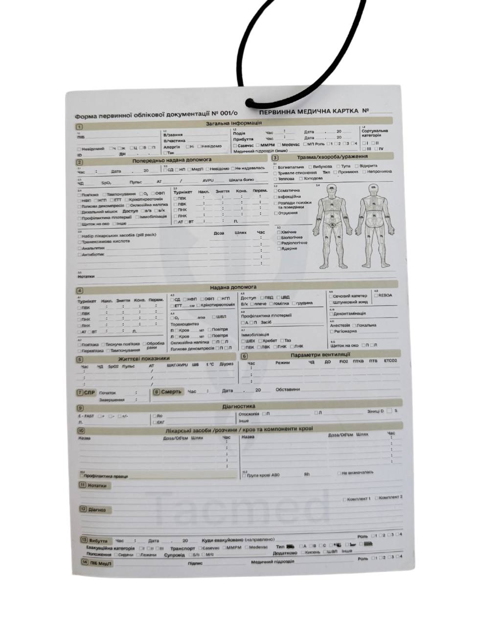 Primary medical record (form 100)