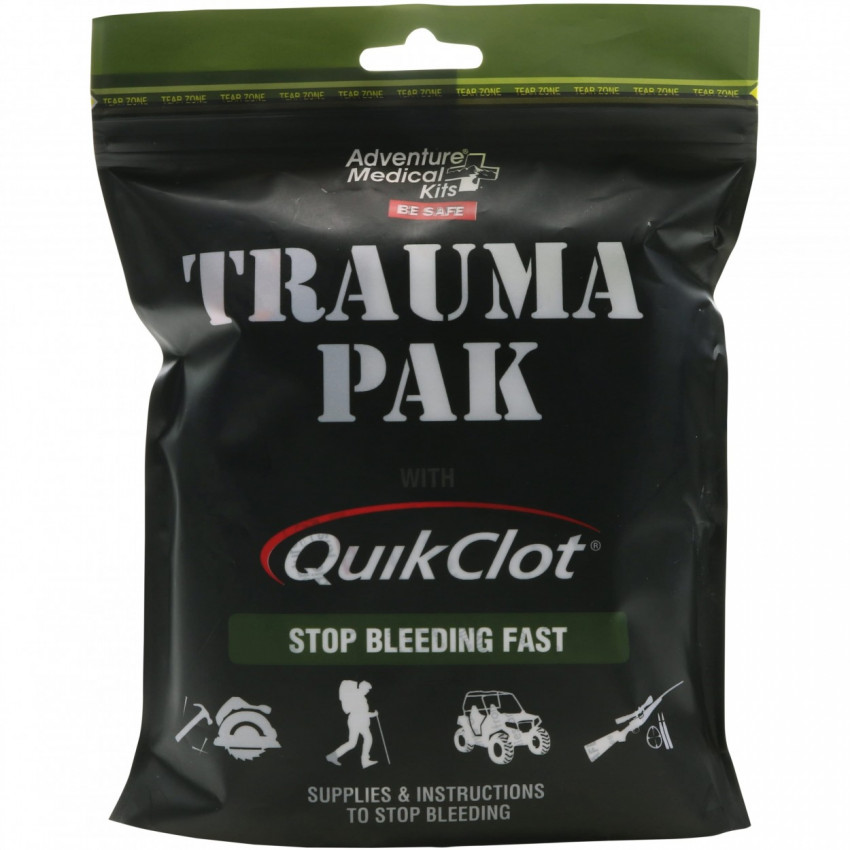 Travel first aid kit Trauma Pak with QuikClot