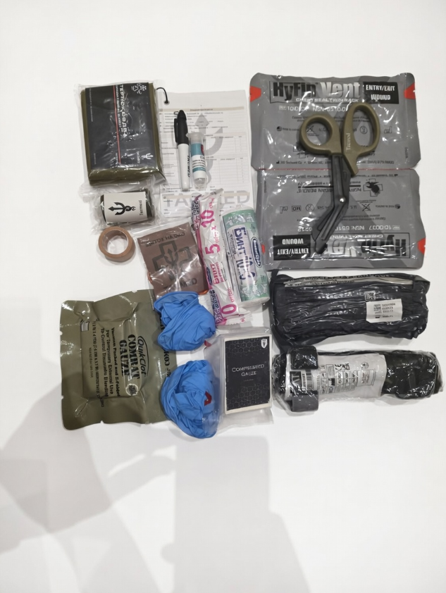 Набідрена Аптечка LegBag Black з CAT Gen7 + QuickClot Combat Gauze