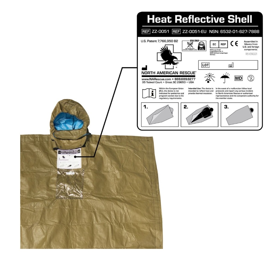 Thermal blanket Heat Reflective Shell (HRS)
