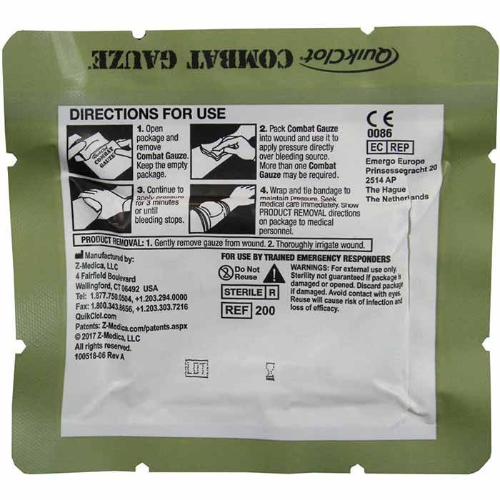 Гемостатический бинт QuickClot Combat Gauze