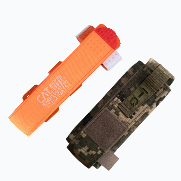 Набор Турникет CAT Gen7 Orange + Подсумок под турникет CAT Gen7 TQ (Pixel)
