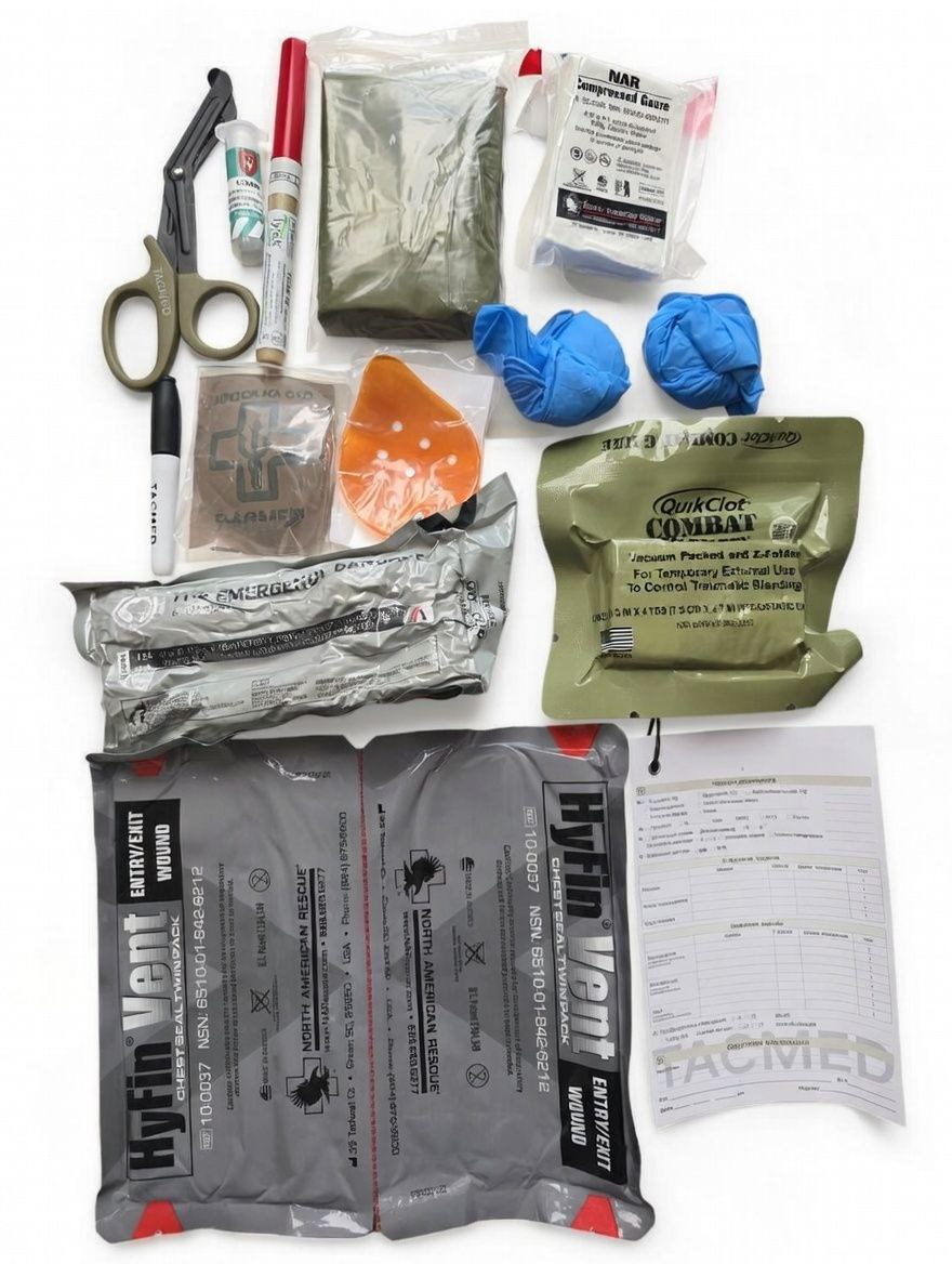 Аптечка Ролл TACMED з QuickClot Combat gauze Coyote