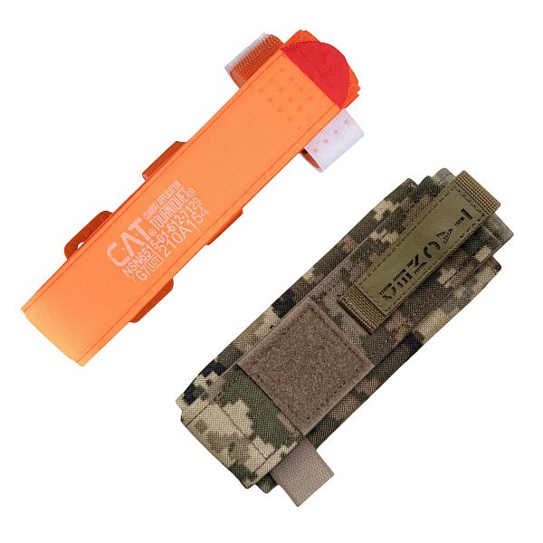 Турнікет CAT Gen7 Orange + Підсумок TacMed (Pixel)