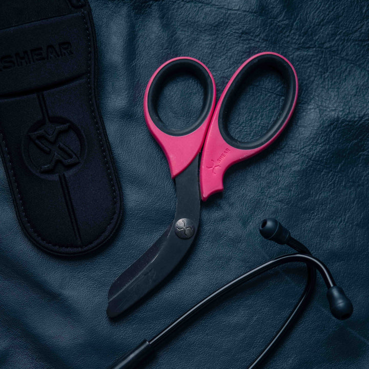 Атравматичні ножиці XSHEAR Pink