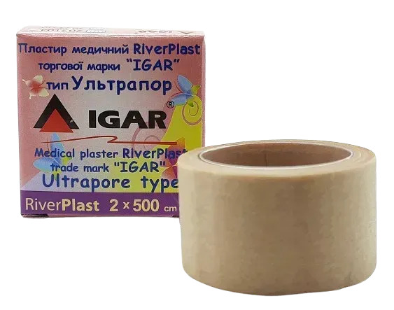 Пластир медичний RiverPlast «Ультрапор» на нетканій основі 2 см х 500 см 1 шт.