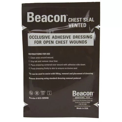 Occlusive Dressing Beacon Chest Seal Vent