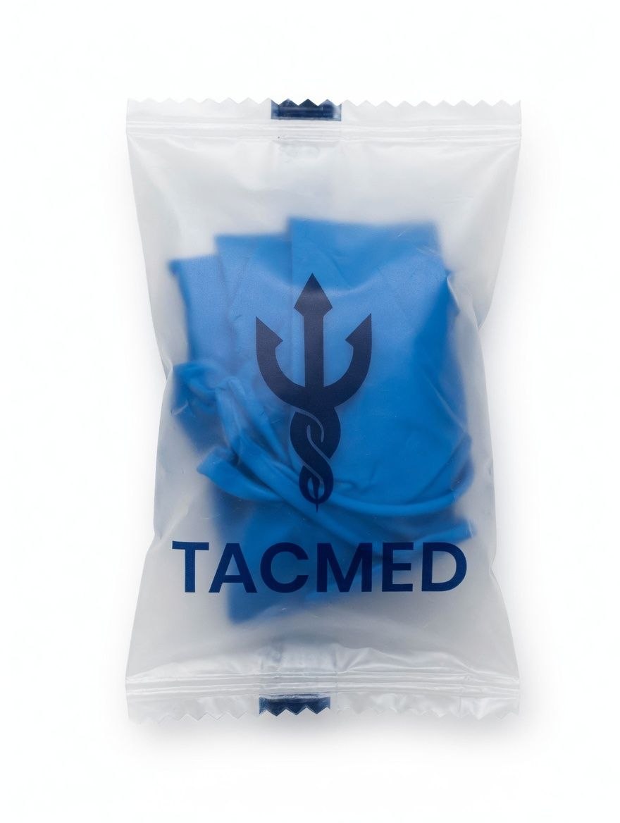 Нітрилові 6 mil перчатки TACMED (у прозрачному пакеті) L