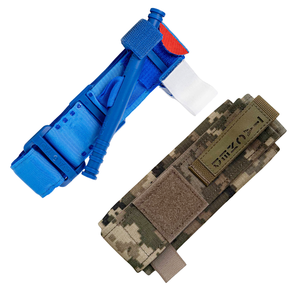 Турнікет CAT Gen7 Blue + Підсумок TacMed (Pixel)