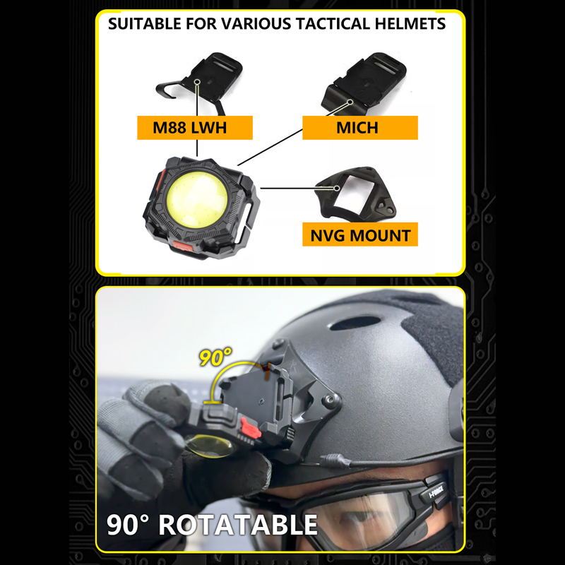 Тактичний ліхтар на шолом