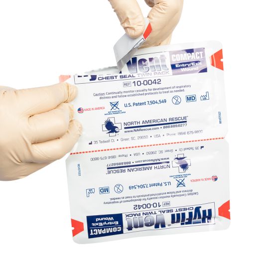 HyFin Vent  compact chest seal twin pack
