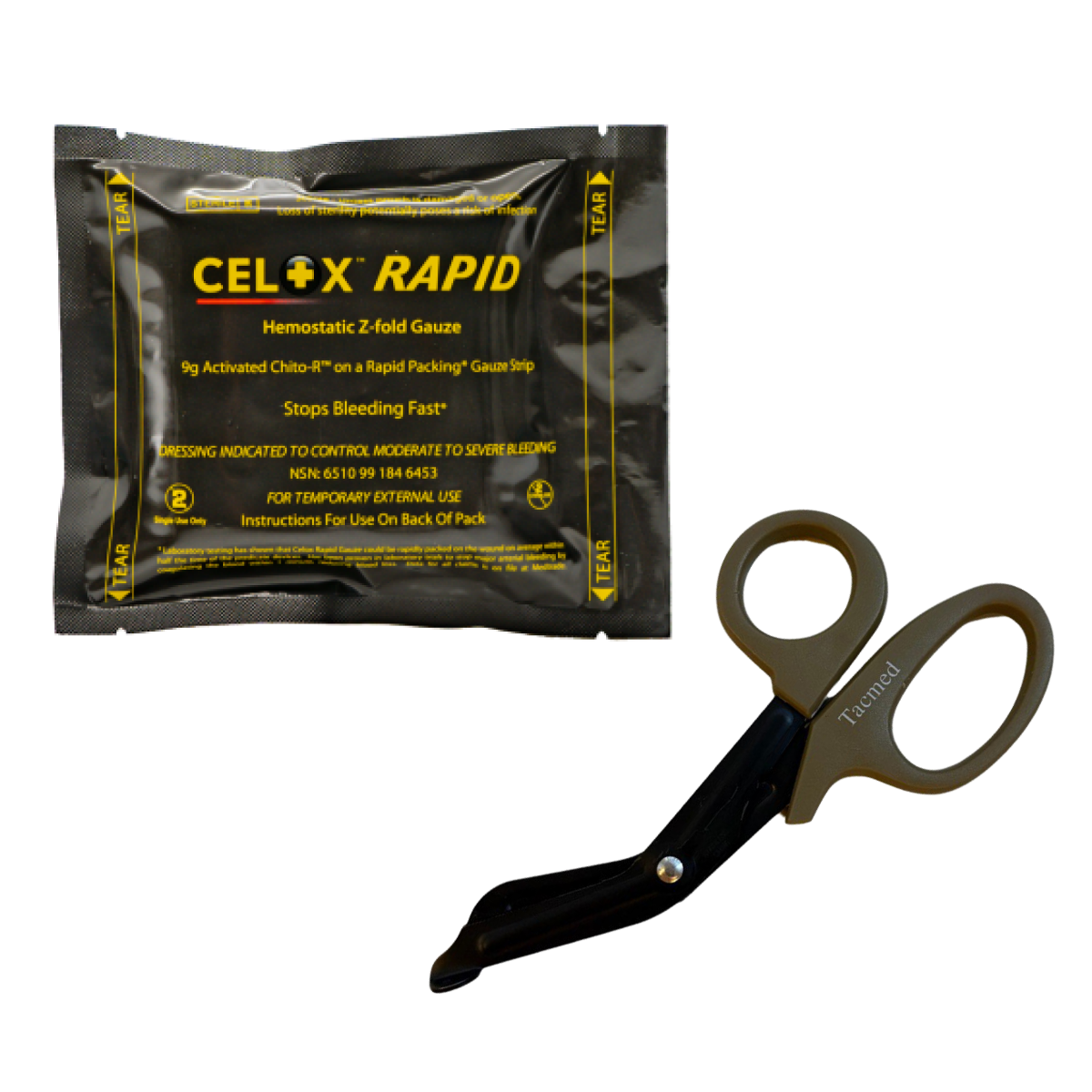 Набор Celox Rapid + Атравматические ножницы TACMED