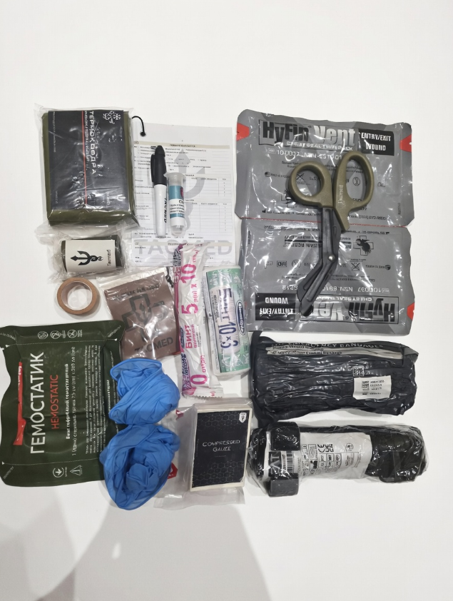 Набідрена Аптечка LegBag Black з CAT Gen7 + Гемостатик