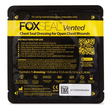 Оклюзійна наліпка нового покоління FoxSealVent від Celox (GB)