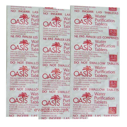 Tablets for water purification Oasis 10 tab (1 tab-25l)