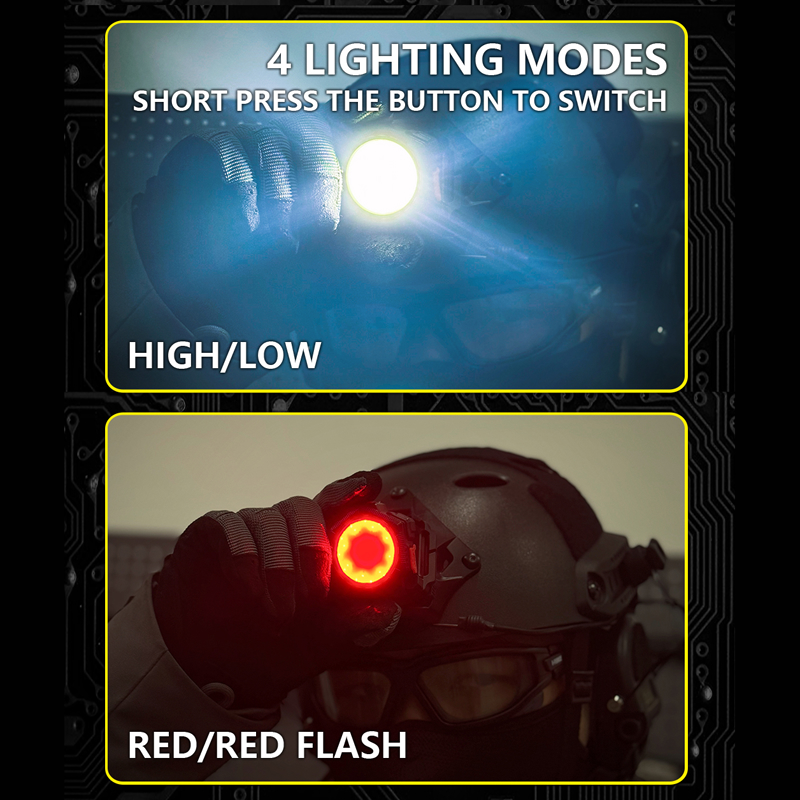 Тактичний ліхтар на шолом