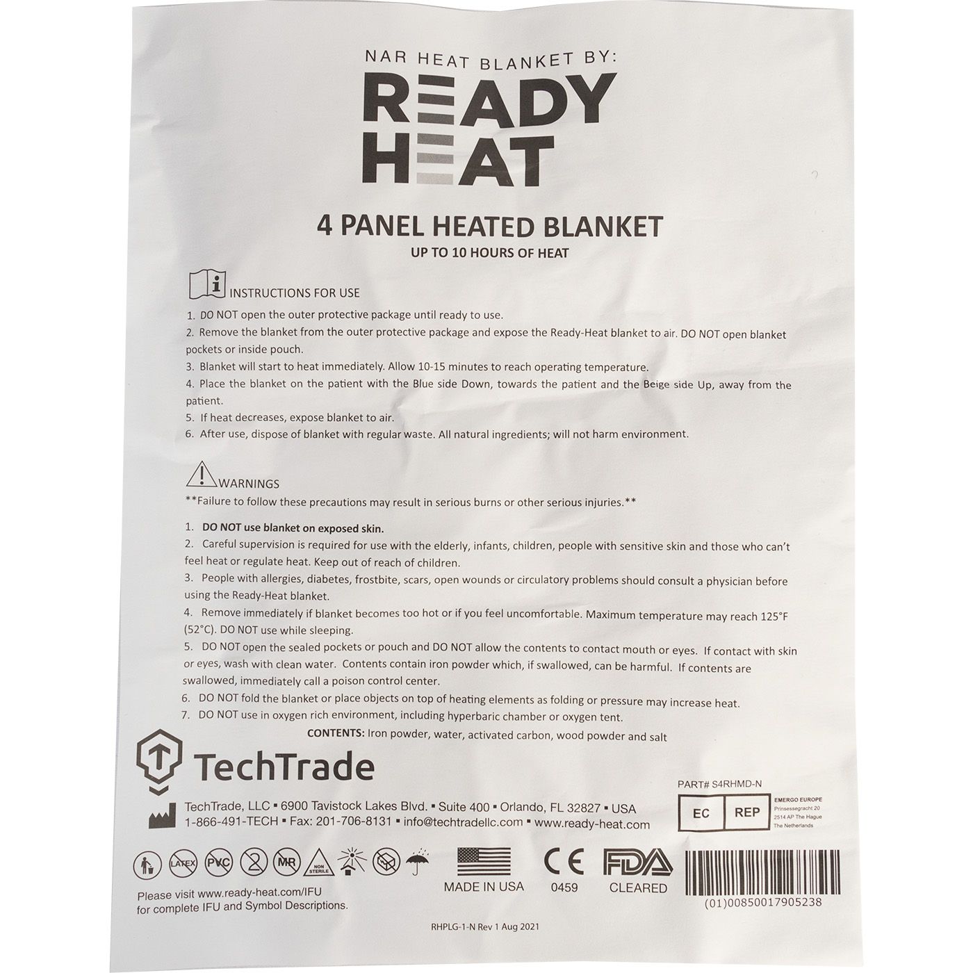 Термоковдра NAR Ready Heat 4-Cell