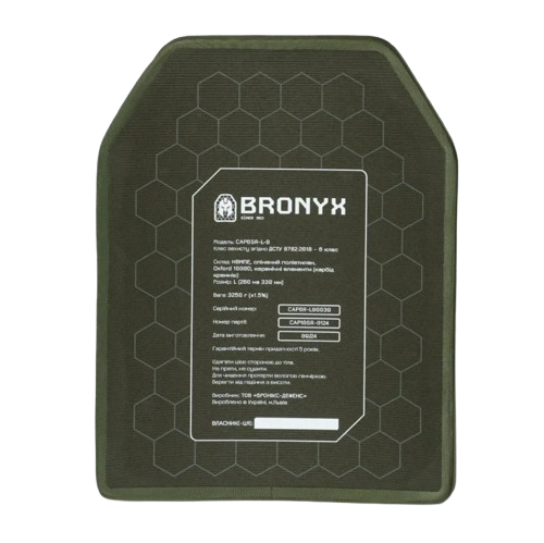 Пара Бронеплит Bronyx CAP6 (НВМПЕ + SiC) 6 клас Large