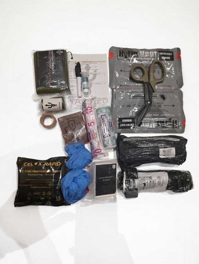 Набідрена Аптечка LegBag Black з CAT Gen7 + Celox Rapid