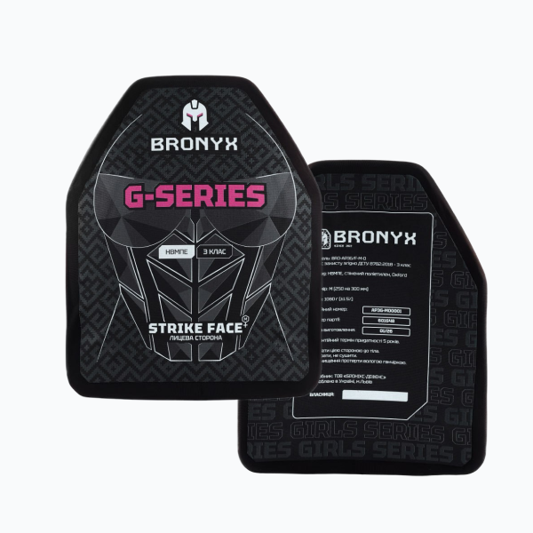 Пара жіночих бронеплит 3 класу G series (НВМПЕ) розмір М