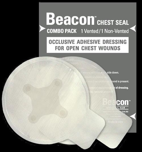 Окклюзивная наклейка Beacon™ Chest Seal combo (1 с клапаном 1 обычная)