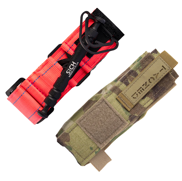 Турнікет Sich Pink + Підсумок TacMed (Multicam)