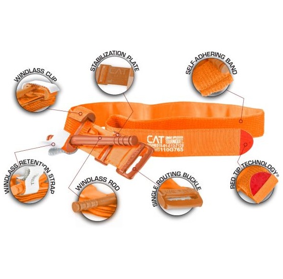 Турнікет CAT Gen7 Orange + Підсумок TacMed (Pixel)