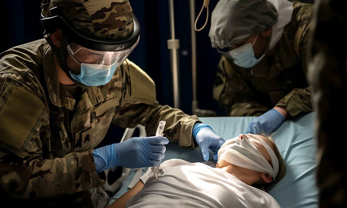 What is the impact of mine-blast trauma on the human body?